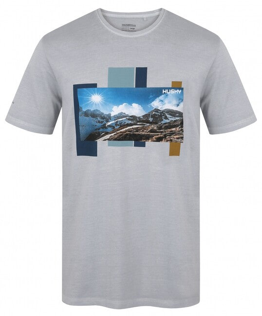 HUSKY Skyline памучна тениска мъжка, сива
