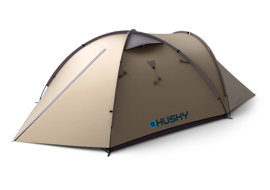 Husky Bizon 3 Plus семейна трекинг палатка за 3 души, light brown