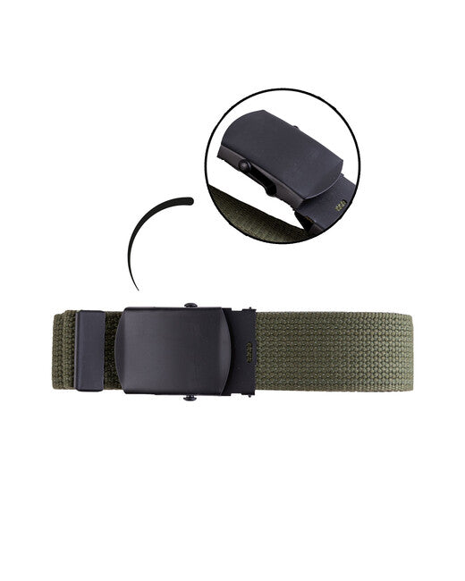 Mil-Tec US колан с черна пряжка 38mm, маслинен