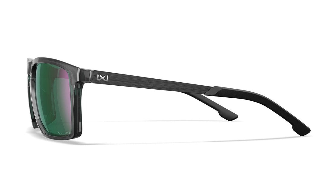 Wiley X Axe слънчеви очила Captivate Polarized Green Mirror/ Gloss Crystal Grey