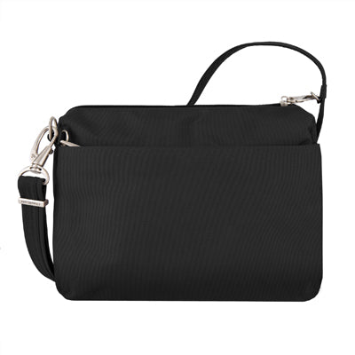 Travelon Classic Crossbody чанта през рамо против кражба, черна