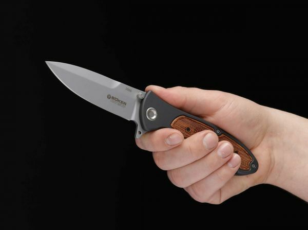 BÖKER® Turbine нож 9,7 cm, алуминий, палисандър дърво