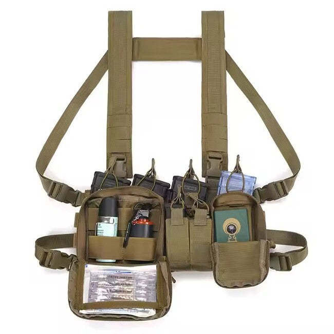 DRAGOWA Recon тактическо гръдно оборудване Tactical Chest риг, черен