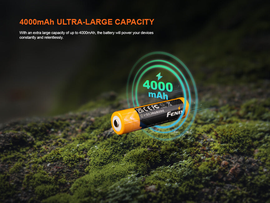 Fenix 18650 акумулаторна USB-C батерия 4000 mAh (Li-Ion)