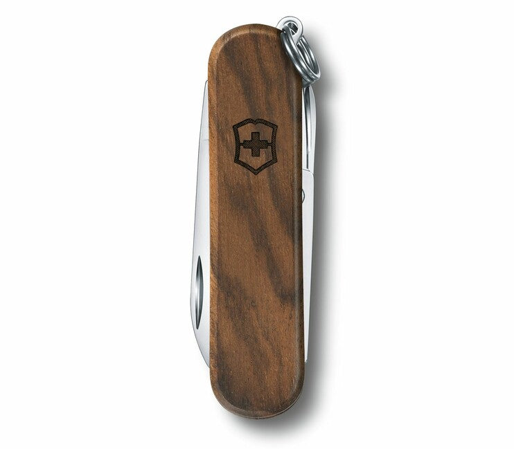 Victorinox Classic SD многофункционален нож Wood 58 mm, орехово дърво, 5 функции