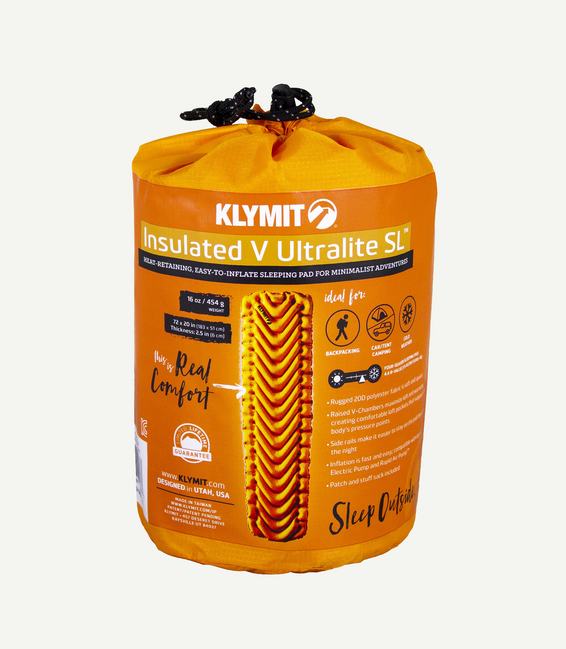 Klymit Ultralite SL изолирана подложка V, оранжева