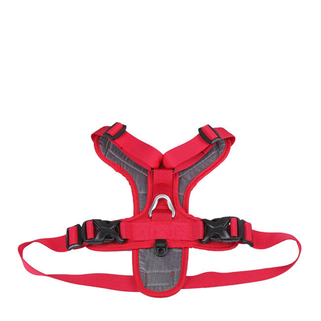 Mountain Paws Dog Harness мъжко мека тъпалирана каишка за кучета, червена, средна
