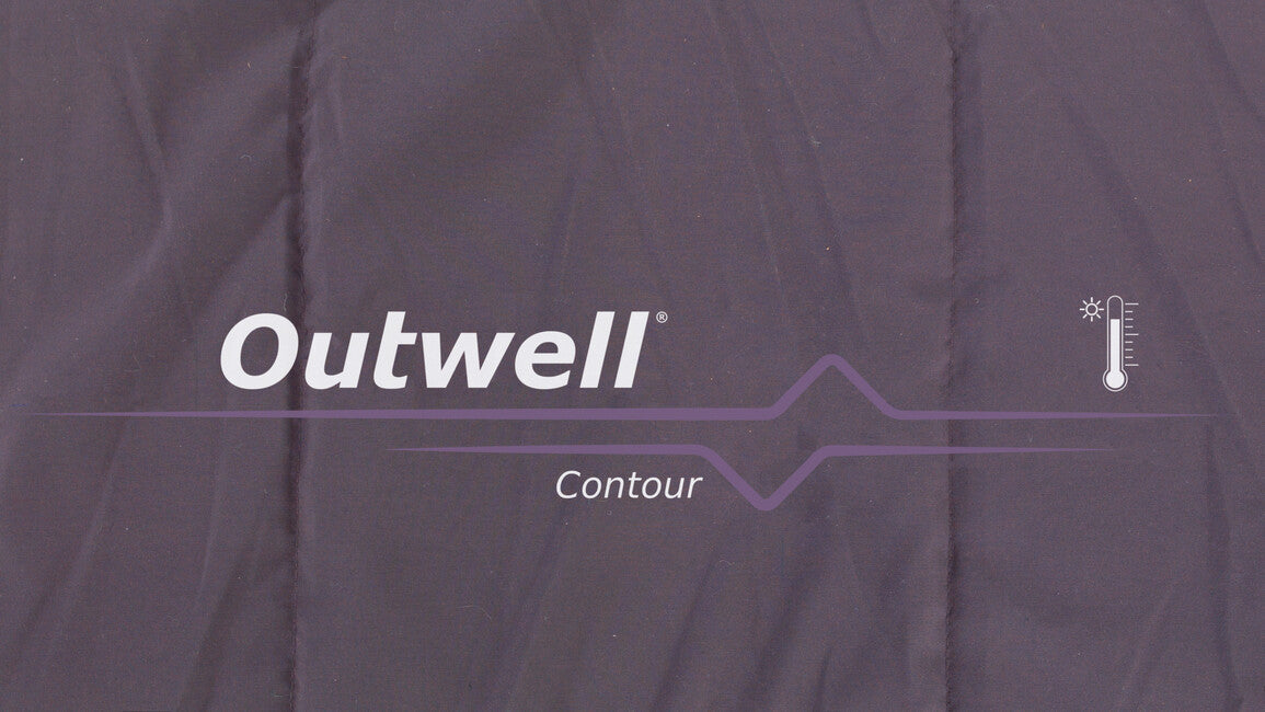 Outwell Contour ляв спален чувал, тъмно лилав