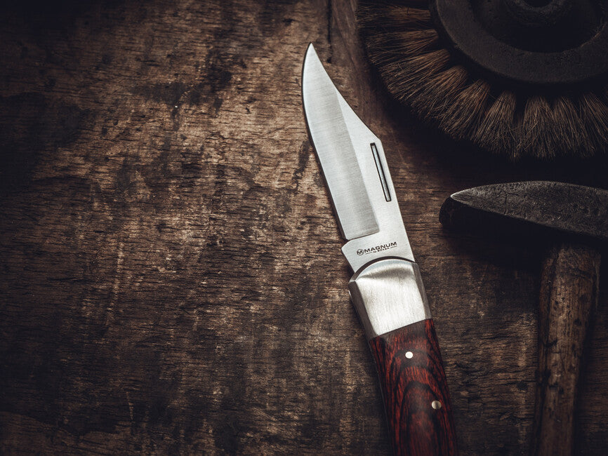 BÖKER® Magnum Craftsman 2 джобен нож, дърво Pakka, 9,8 cm