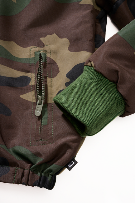 Brandit Frontzip Windbreaker яке детско, горски камуфлаж