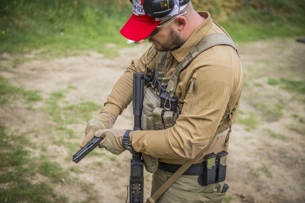 Helikon-Tex Range Tactical ръкавици, койот / адаптивно зелено