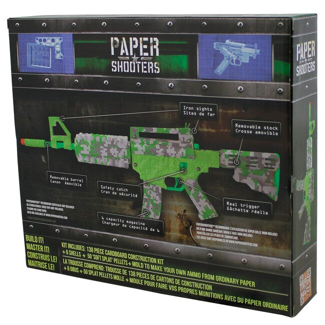 PAPER SHOOTERS Green Spit сгъваемо оръжие комплект