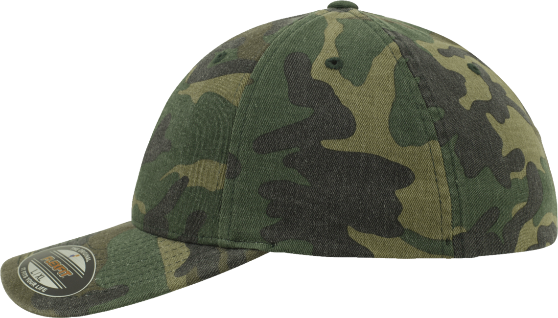 Brandit Flexfit Garment Camo шапка с козирка с избелял ефект, горски камуфлаж