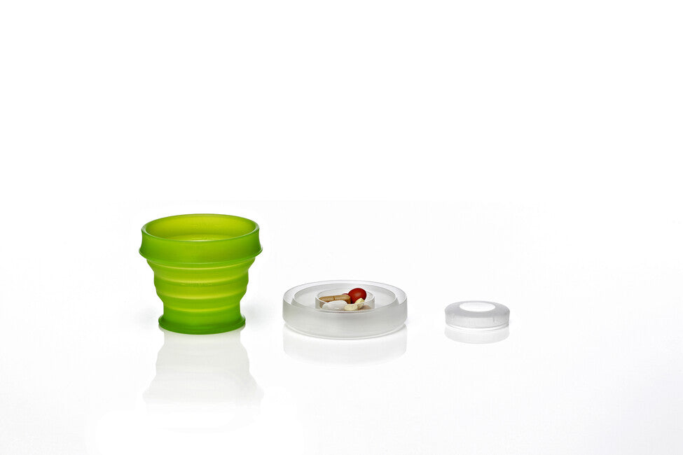 Humangear Go Cup сгъваемо пътна чаша хигиенична пакетируема ' GoCup, зелена, 118 ml
