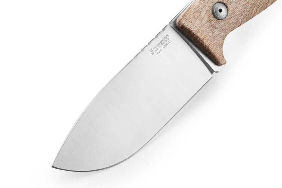 Lionsteel M3 ловна тапа CVN с дръжка от естествен платно