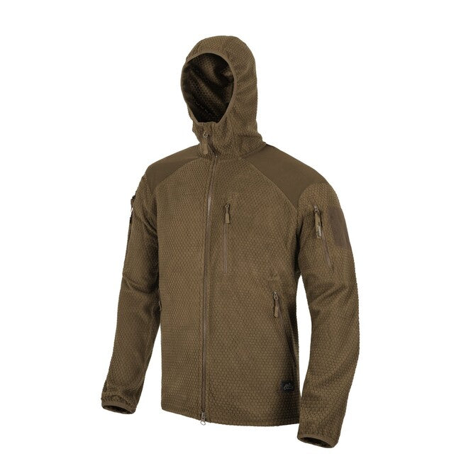Helikon-Tex ALPHA HOODIE суитшърт Grid Флийс, сива