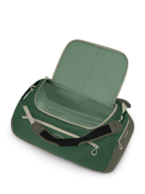 OSPREY DAYLITE DUFFEL 60 пътна чанта, зелен горски навес/зелен поточен