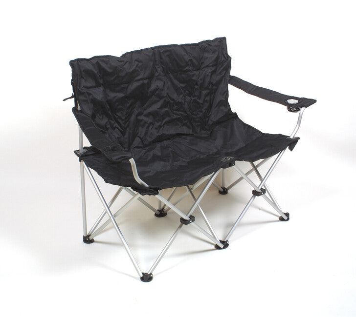 BasicNature Love Seat сгъваемо кресло, черно