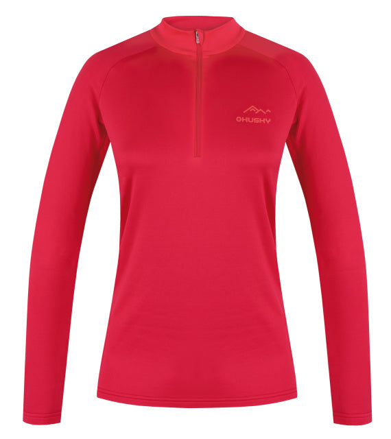 HUSKY Active Winter Термобелье тениска дълги ръкави TROMI ZIPS, розова, L