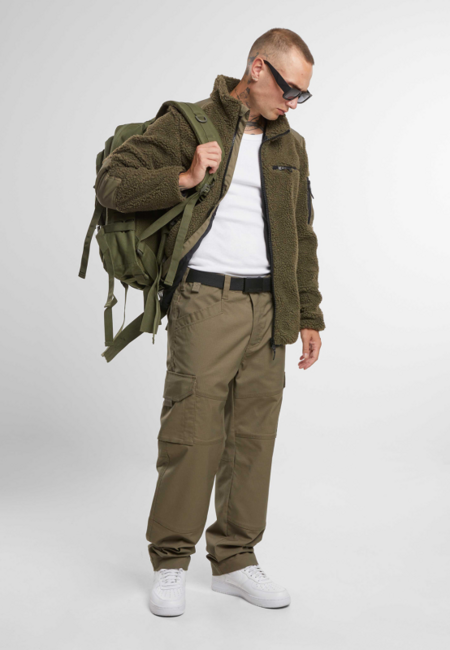 Brandit Ramble яке флисов мъжко Teddyfleece, маслинено