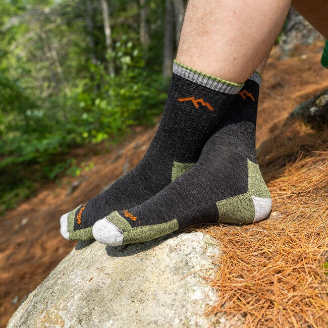 Darn Tough Hiker Micro Crew чорапи средно леки с възглавничка, Lime