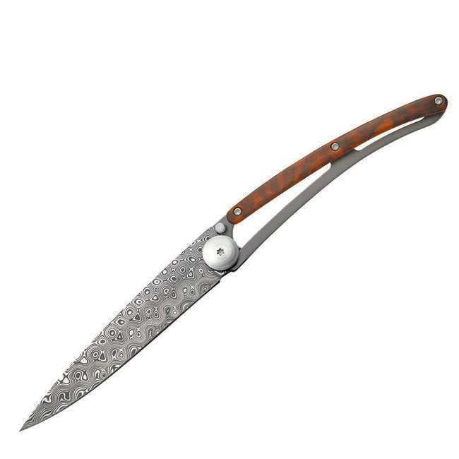 Deejo Exception джобен нож damascus