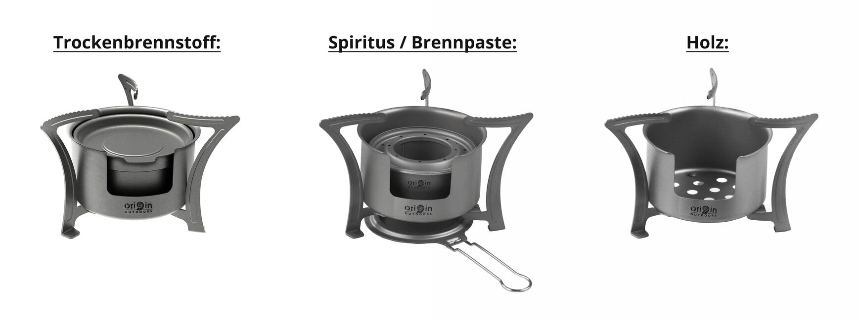 Origin Outdoors Stove Combo титанов комбиниран готвач