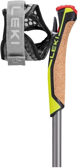 LEKI Speed Pacer Lite Nordic Walking палици, тъмносиня-тъмна металическа-светлосива-неонова жълта