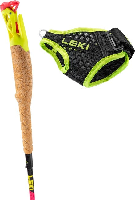 LEKI Ultratrail FX.едно Trail Running палки, неонаво розева-черна-неонаво жълта