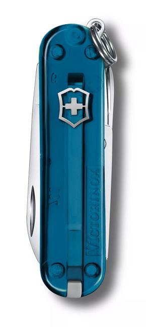 Victorinox Classic SD джобен нож Transparent, небесносин