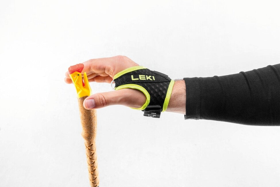 LEKI Ultratrail FX.едно Trail Running палки, ясна червена-черна-неонова жълта
