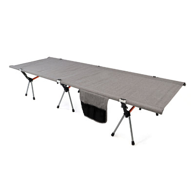 BasicNature кемпингово легло издигнато, 190 cm, сиво