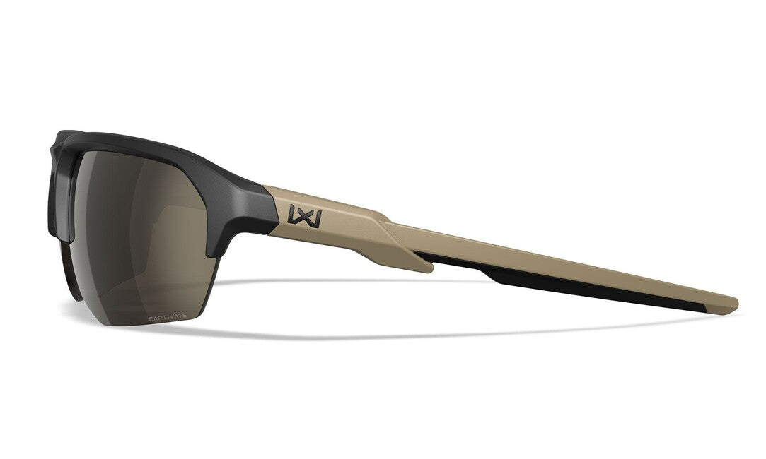 Слънчеви очила Wiley X Jakl Captivate Tungsten Mirror, Matte черен/тен