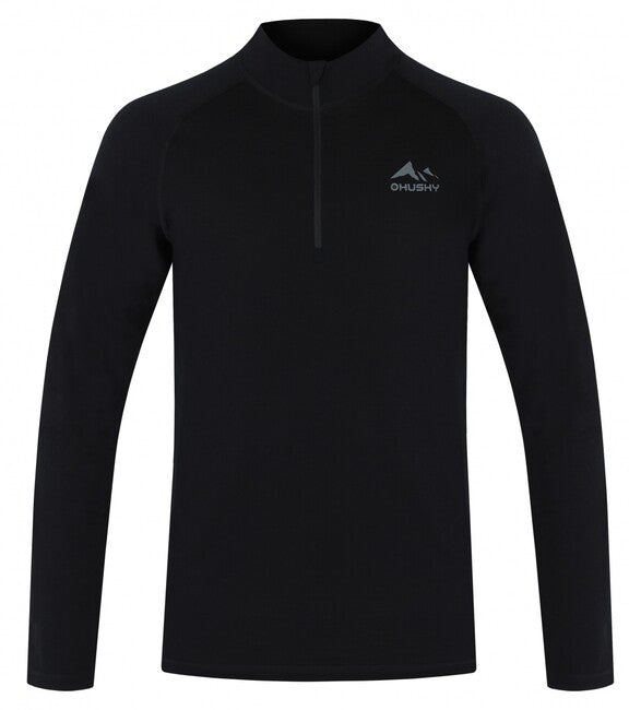 HUSKY Merow Zip термо тениска мъжка с цип, черна