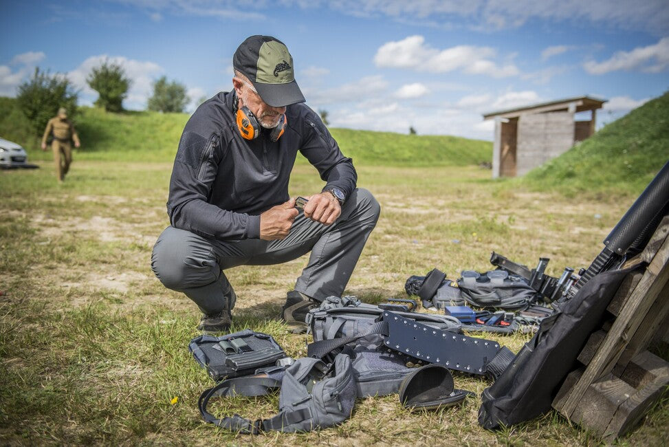 Helikon-Tex шапка PolyCotton Ripstop с лого, койот / маслинено зелено