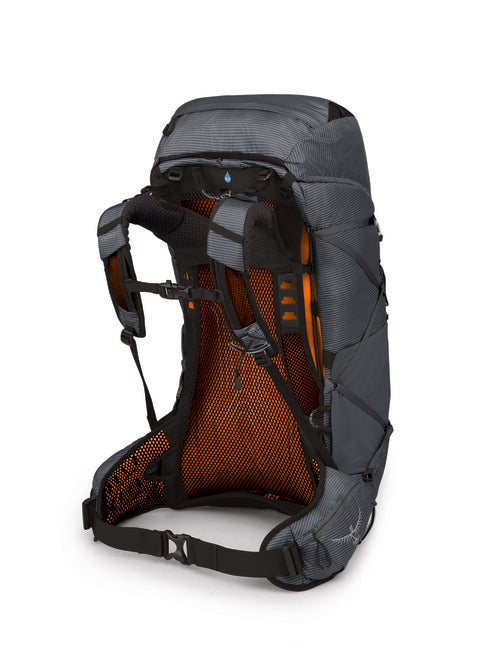 OSPREY EXOS 48 туристическа раница, волфрамов сив