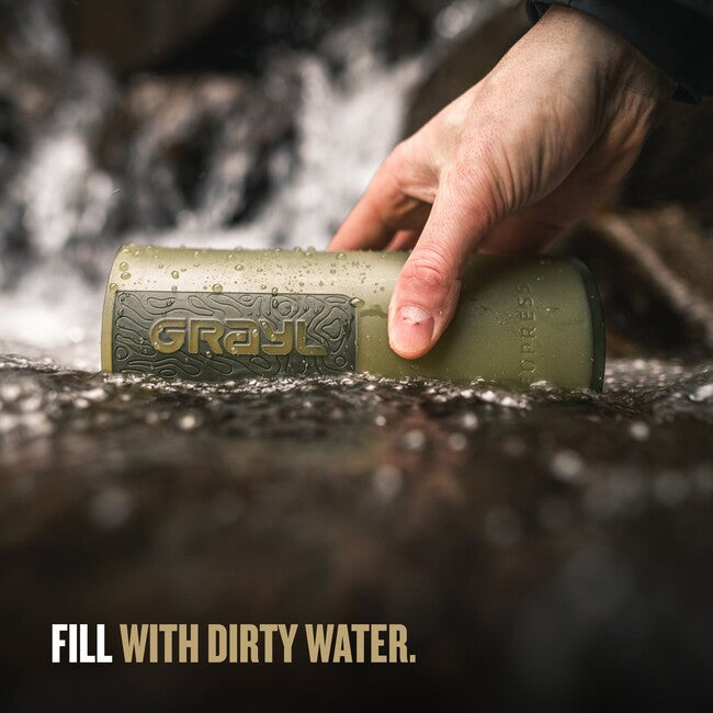 GRAYL GeoPress Purifier филтрираща бутилка, маслинено Drab