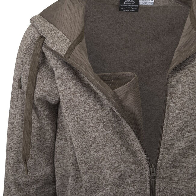 Helikon-Tex Covert суитшърт тактически с качулка (FullZip), Melange червено
