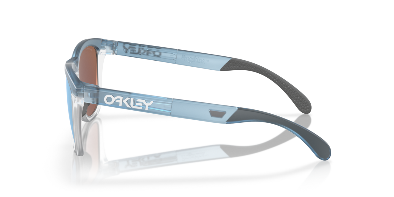 Oakley FROGSKINS RANGE слънчеви очила с рамка Trans каменно пране/прозрачен и со стъкла Prizm Deep Water Polarized, 55