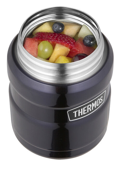 Thermos King контейнер за храна с лъжица, тъмносиня, 0,47 л