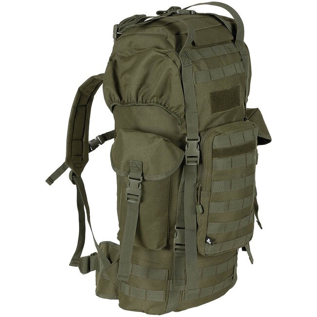 MFH MOLLE раница 65L с алуминиев прът, OD зелено