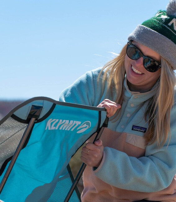 Klymit Ridgeline краткото пътническо кресло, синьо
