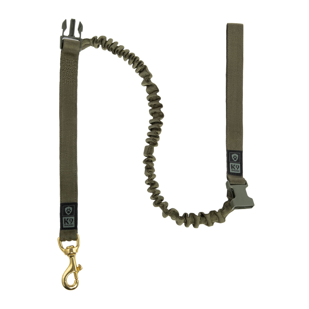 K9 Thorn vodítko s tlmičom, olivové, 150 cm