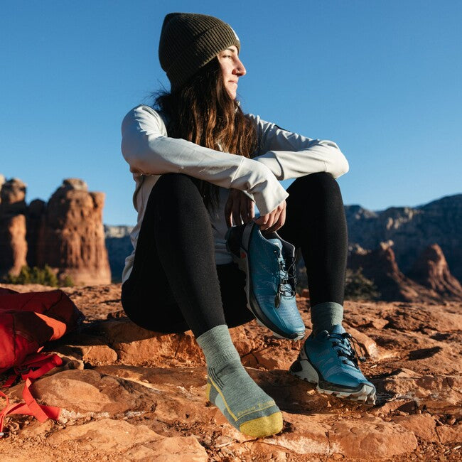 Darn Tough Hiker 1/4 чорапи леки с възглавничка, Sage
