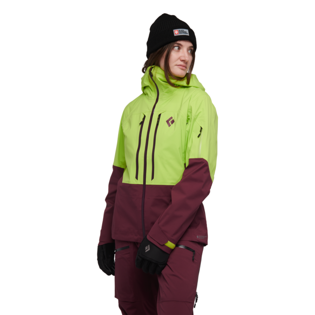 Black Diamond Recon Lt Stretch Shell ски яке дамско, aloe-черница