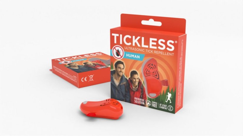 Tickless Human ултразвуков отпъждител против кърлежи, оранжев