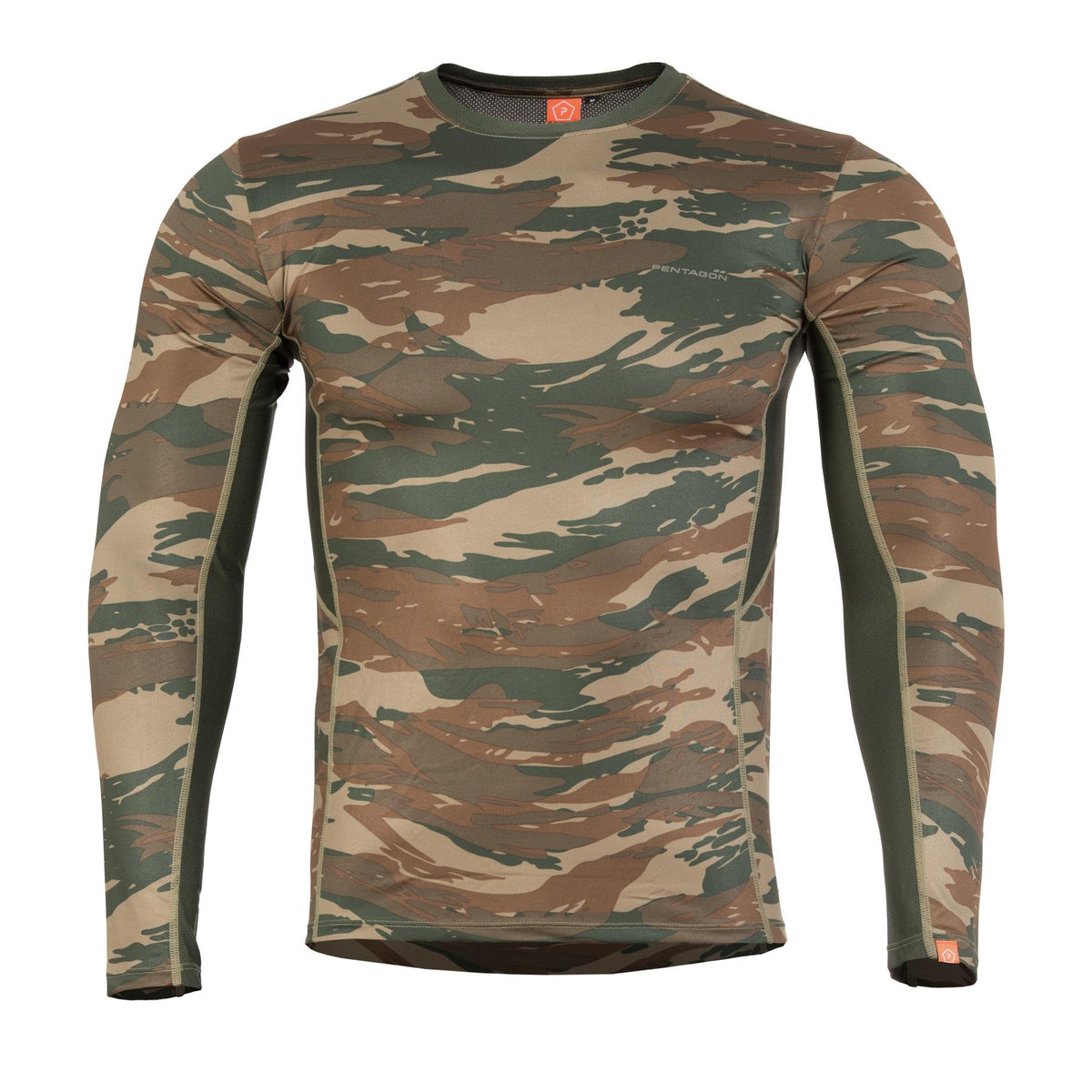 Pentagon Apollo Long Sleeve Functional T-Shirt, Gray Camo