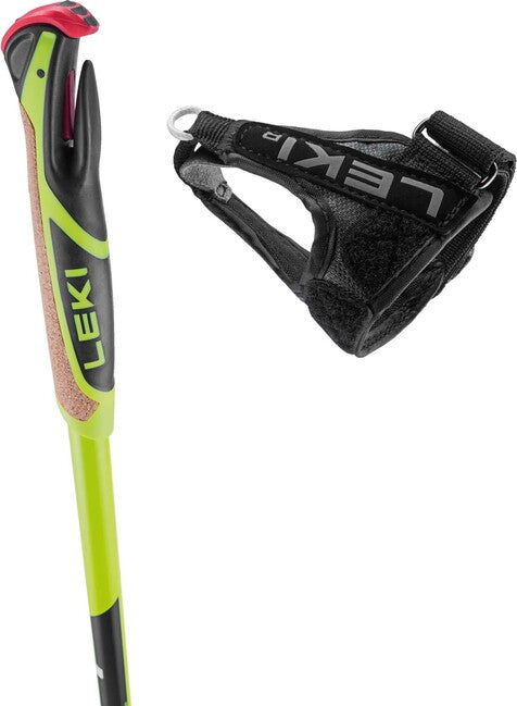 LEKI CC 450 бягащи ски палки, неоново жълта/черно-бяла