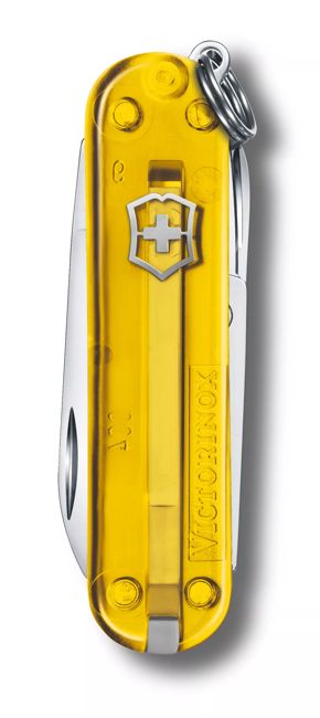 Victorinox Classic SD джобен нож Transparent, жълт