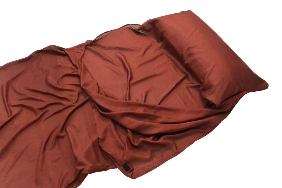 Origin Outdoors Silk правоъгълна вложка за спален чувал, bordeaux